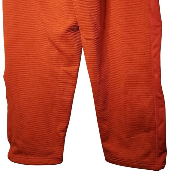 VTG Nike Therma Fit Mesh Pants Orange Clemson Logo Mens XL Loose Fit Legs Tigers - Picture 7 of 10